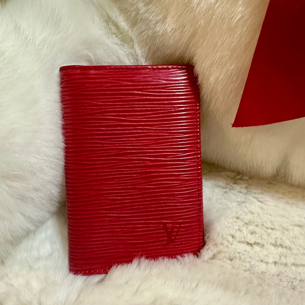 Louis Vuitton Red Epi Leather Wallet